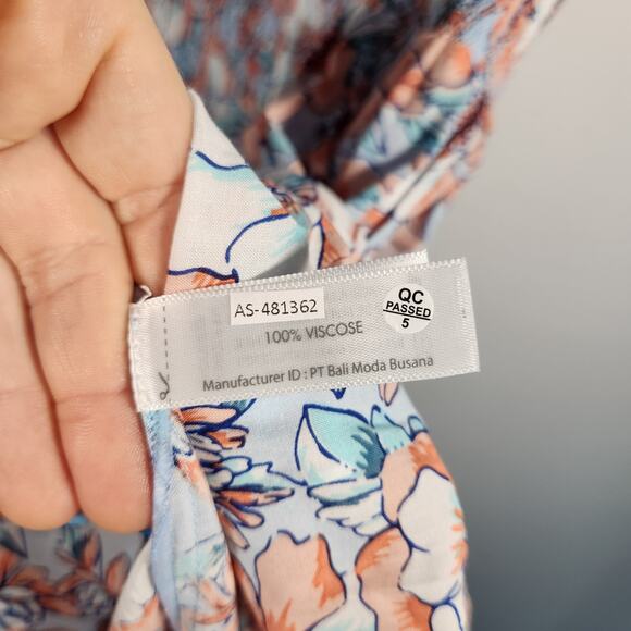 Poupette St. Barth Triny Floral Mini Dress M Beach Resortwear Cottagecore‎ Fairy - Picture 8 of 10